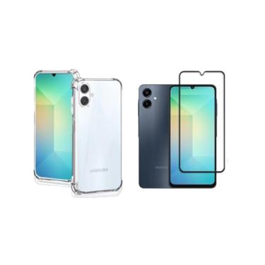 Imagem de Capa Capinha Case Anti Impacto + Pelicula Vidro 3D Premium para Samsung Galaxy A07