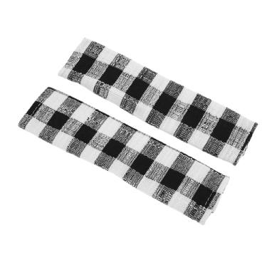 Imagem de Partuto Capa de cinto de segurança preta almofada de poliéster 24 cm tira de cinto de segurança almofada almofada de ombro 2 peças