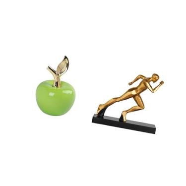 Imagem de Fenteer Escultura de Corredor de Cerâmica, Ornamento de Arte Moderna, Estátua de Fruta Abstrata, Decoração para Casa, Café, Sala de Estudo, Entrada, Mesa, Fer