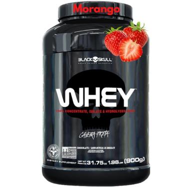 Imagem de Whey Protein Black Skull 3W Pote 900g Isolado Hidrolisado Concentrado Suplemento Proteína Musculação-Unissex