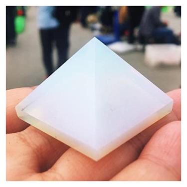 Imagem de URMIBDAI Decoração de casa cheia de textura de quartzo natural opala cristal pirâmide pedra de pirâmide
