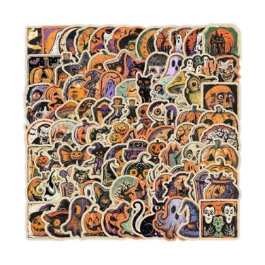 Imagem de Adesivos de Halloween para adultos - Adesivos retrô à prova d'água de Halloween, brinquedos inovadores para crianças, bagagem, festa, diário, telefones, parede, computadores, porta escolar, laptops