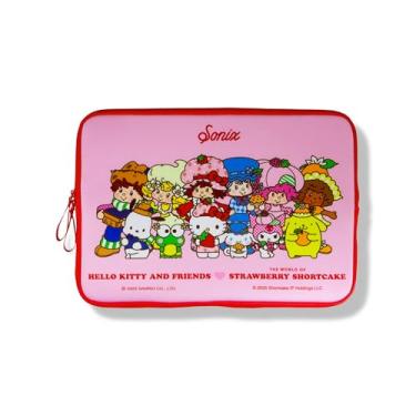 Imagem de Sonix Capa para laptop Sanrio Slim de 16 polegadas, capa de neoprene para computador, bolsa protetora | Hello Kitty and Friends x Morango Shortcake - 40.6 cm