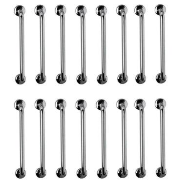 Imagem de Barra De Apoio 60cm Inox Kit 18 Unidades Idoso Criança Gestante Deficiente Suporte Banheiro Box Segurança Acessibilidade