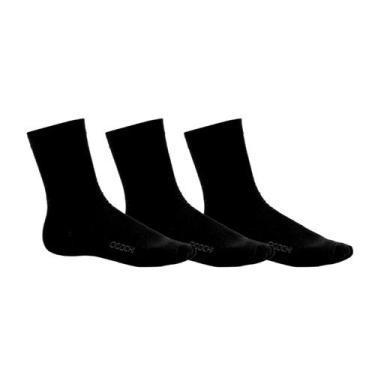 Imagem de Kit Meia Soquete Infantil Juvenil Lisa Com 3 Pares Ogochi Cano Médio 2