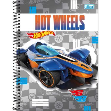 Imagem de Caderno de 10 Matérias Universitário Hot Wheels Fit, 160 Folhas