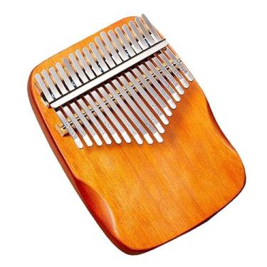 Imagem de Piano de polegar estilo tabuleiro, 17 tons, mogno kalimba, piano de dedo de estudante, portátil, pequeno instrumento musical