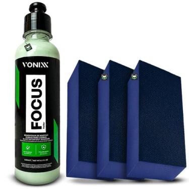 Imagem de Kit Removedor Marcas Dágua e Chuva Àcida Focus 240ml + 3 Tacos de Lona