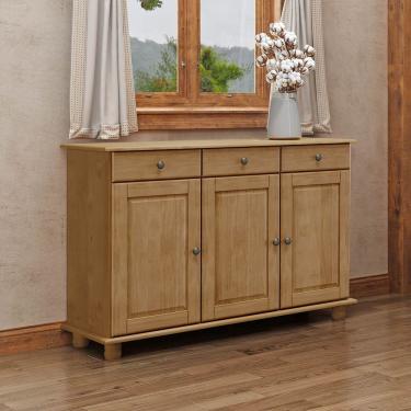 Imagem de Balcão Para Cozinha 3 Portas E 3 Gavetas Freijó Rubi Madeira Pinus - Finestra