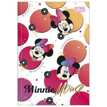 Imagem de Caderno Brochura Capa Dura 1/4 Pequeno Minnie 80 Folhas Tilibra Estampa 4