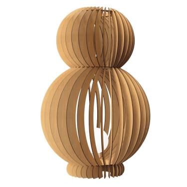 Imagem de Abajur Grande De Chão Double Mdf Cru