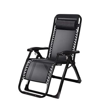 Imagem de YYBOES Cadeira reclinável de jardim, reclinável dobrável, super largura 67/72 cm, espreguiçadeira, espreguiçadeira, cama de alumínio, pernas de aço quadradas ao ar livre, para praia, pátio, jardim