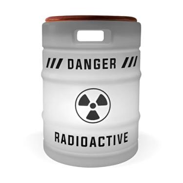 Imagem de Banco com Luminária Radioactive White – Banco Abajur Iluminado em Polietileno, Assento em Madeira, Bivolt, Suporta 150kg – 41x30x30 cm