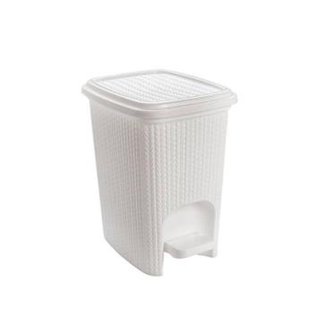 Imagem de Lixeira De Bebê Infantil Trama Plasútil 7 Litros, Branco