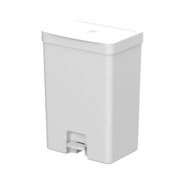 Imagem de Lixeira com Pedal Trium 30 Litros - Branca - Ou