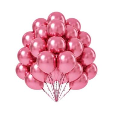 Imagem de Balões Metálicos Prata Dourado Roxo 12 10 5 Polegadas Decorações Para 