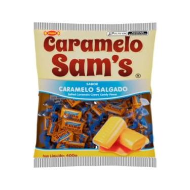 Imagem de 1 Pacote de Bala SAM'S 400g (Sabores: Caramelo Salgado, Hortelã ou Azedinho) (400, Caramelo salgado)