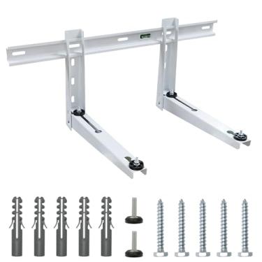 Imagem de SEQUEDA Suporte De Parede Mini-Split Para Compressores Bombas Calor E Ar-Condicionado Universais 9000-15000 Btu, Serviço Pesado, Split Sem Dutos, Hvac, Compressor, Carga Máxima 330 Libras