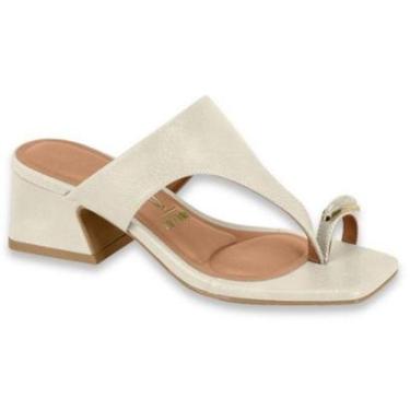 Imagem de Tamanco Vizzano Salto Bloco 6558.103 Feminino Branco-Feminino