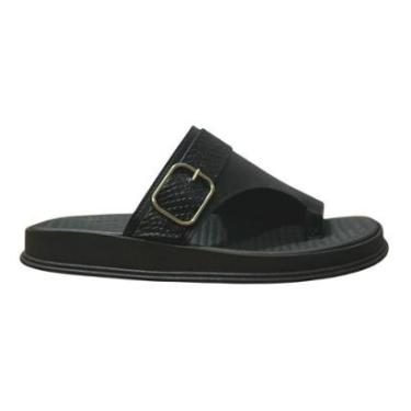 Imagem de Sandália Papete Casual Feminino Moleca 5556.102 Preto-Feminino
