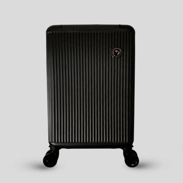 Imagem de Mala De Bordo Para viagem Rodas Dupla 360 Cadeado Fibra 10kg, Preta