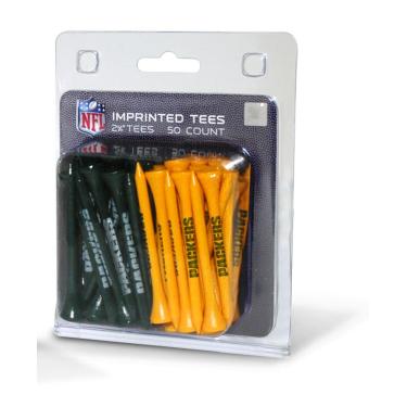 Imagem de Team Golf NFL Green Bay Packers Pacote de 50 camisetas de golfe de 6 cm, pacote com 50, tamanho regulador, cores multitimes