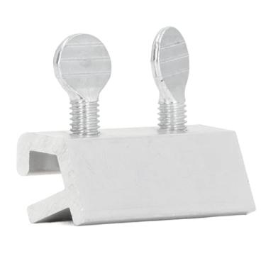 Imagem de Cryfokt Fechaduras de Limite de Janela, Buraco Duplo, Segurança Antifurto, Blocos de Porta Deslizante de Aço Inoxidável para Melhoria da Casa, 10 Peças