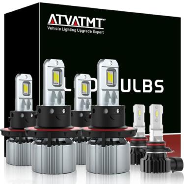 Imagem de ATVATMT Faróis de neblina para Ford F250 F350 F450 F550 conjunto de faróis 2017 2018 2019 2020 2021 2022, Super Duty H13/9008 9140, lâmpada de neblina de direção, pacote com 6.