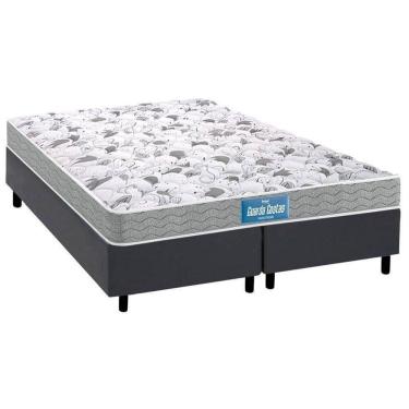 Imagem de Cama Box King: Colchão Ortopédico Probel D45 Anatômico Guarda Costas Próextreme + Base Crc Suede Gray (193x203)