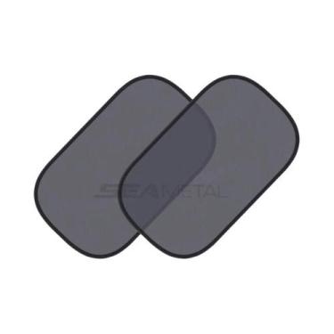 Imagem de Protetores De Janela De Carro Em Malha Preta BLALION 2PCS Cortina De B