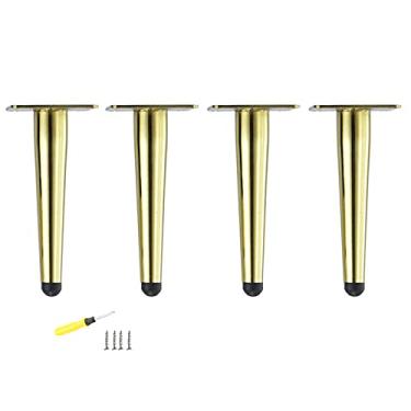 Imagem de TRGCJGH Pernas de móveis pernas de mesa de café pernas de mesa de sofá pernas de substituição de sofá perfeitas para sofá sofá cama mesa de centro pacote de 4, B-9,8 polegadas