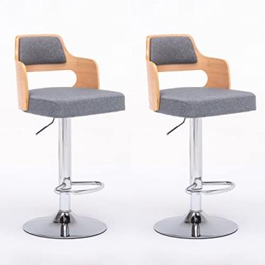 Imagem de Cadeiras de bar, banco de bar, banquinho de balcão, bancos de bar altos, cadeiras de café da manhã, bancos de bar de tecido, bancos de bar de couro, banco de bar giratório com costas, bancos de bar