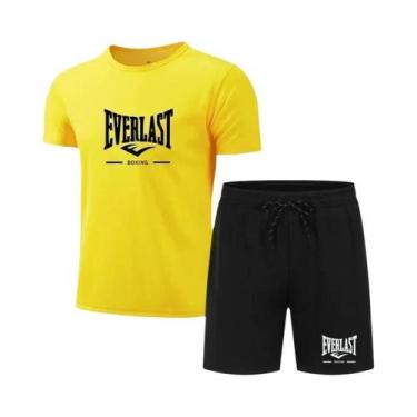 Imagem de Conjunto De Fitness Respirável Para Homens EVERLAST, Roupas Esportivas