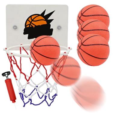 Imagem de Cesto de Basquete Infantil | Brinquedos Pequenos com Bolas,Jogos de Basquete sem Furação - para Crianças Rapazes Raparigas Exercício Casa Sala de Aula Sala de Estar