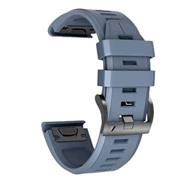 Imagem de ZEDEVB Pulseira de silicone esportiva para Garmin Fenix 7 7X 5 5X 6 6X Pro 935 945 26 mm para relógio inteligente Garmin Fenix 7 7X 5 5X 6 X Pro 935 945 (Q, para Approach S60)