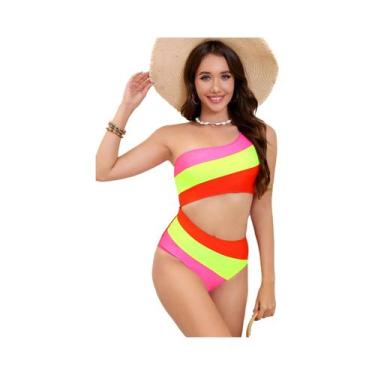 Imagem de Maiô Feminino Sexy De Um Ombro, Macacão De Praia, Roupa De Banho Para 