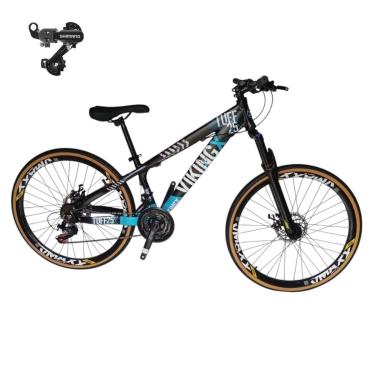 Imagem de Bicicleta 26 VikingX T25 21v Freeride Cambio Tras Shimano Pneu Slick Fino Fx Amarela1.50-Unissex