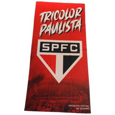 Imagem de Toalha São Paulo Oficial Aveludada 0,70 x 1,40-Unissex