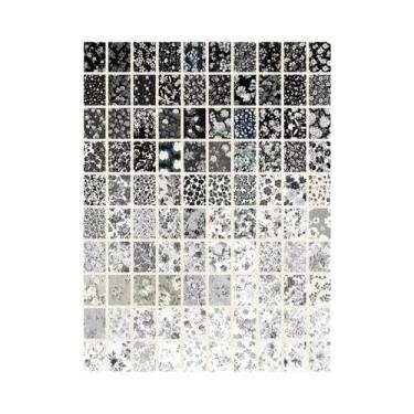 Imagem de Papel Para Scrapbook Com Padrão De Flores Coloridas 100pcs Vintage Flo