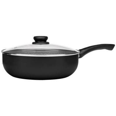 Imagem de Frigideira Funda Com Tampa Maximum Stone Panelux Preto