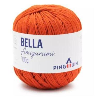 Imagem de Fio bella amigurumi cor 2234 jerimum 203 metros 100 gramas pingouin