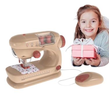 Imagem de Máquina de costura portátil, máquina de costura para iniciantes - Máquina de costura portátil Máquina de costura pequena educacional | Máquina de costura básica Máquina de costura engraçada para menin