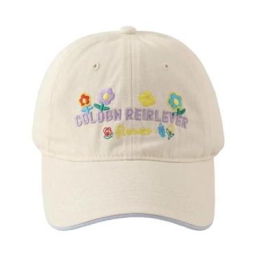 Imagem de Boné De Beisebol Ajustável Com Bordado De Flores Para Mulheres E Homen