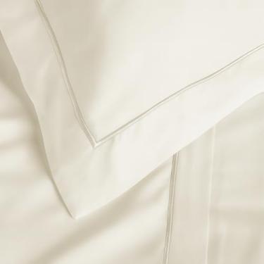 Imagem de Jogo de Cama Lençol 4 Peças 100% Algodão 300 Fios Percal Casal Queen/King(Palha,Queen)