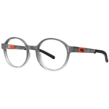 Imagem de Armação de Óculos HB Polytech 0559 Teen - Cinza Onix e Laranja 46-Unissex