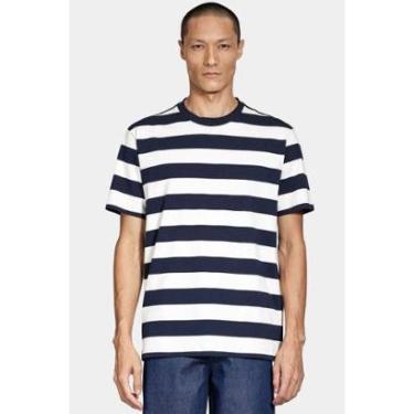 Imagem de Camiseta Aramis Listrada Manga Curta Marinho-Masculino