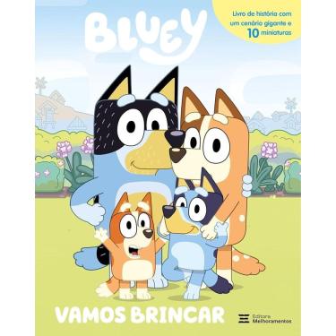 Imagem de Livro Com Miniaturas - Bluey - Vamos Brincar