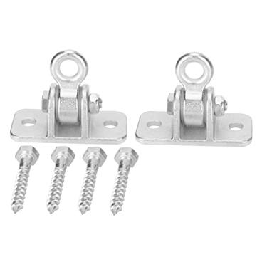 Imagem de Gancho de balanço para serviço pesado Kit de suspensão de balanço de ferro Rede de alta resistência Gancho de cadeira suspensa Acessórios de placa fixa para rede de balanço