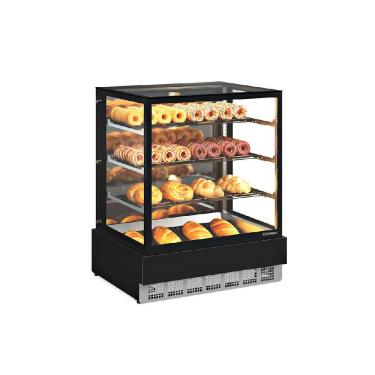 Imagem de Vitrine Neutra Gelopar Conveniência Preta 100cm MGEN-100