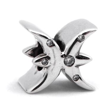 Imagem de Berloque Separador Signo de Peixes - Prata 925 e Zircônia